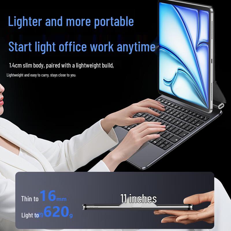 Jingshan Magnetic Magic Keyboard Case for iPad