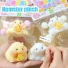 Cartoon Cute Hamster Waffles Paws Squeeze Toy Silicone Pinch Stress Relief Toy For Kids Gift
