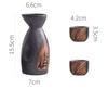 Japanese-Style Sake Pot Izakaya Wine Set Small Wine Bottle Wine Dispenser Sake Glass Kiln-Changed Porcelain Wine Set