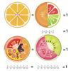 Wooden Math Enlightenment Fruit Fraction Decomposition Plate Montessori Teaching Aid Children's Educational Math Toys