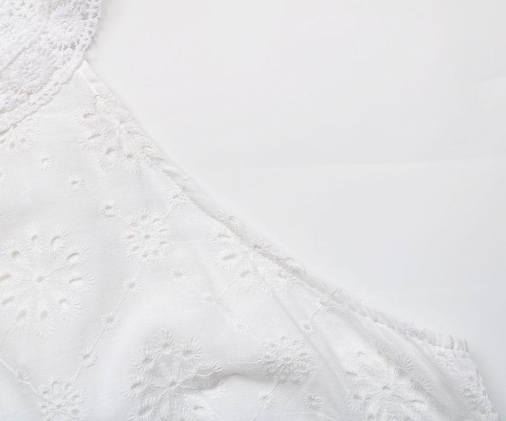 2026 New European American Summer Halter Lace Sleeveless White Dress for Women