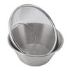 304 Stainless Steel Colander with Mixing Bowl Portable Kitchen Microporous Strainer for Washing Rice Pasta Small Grains