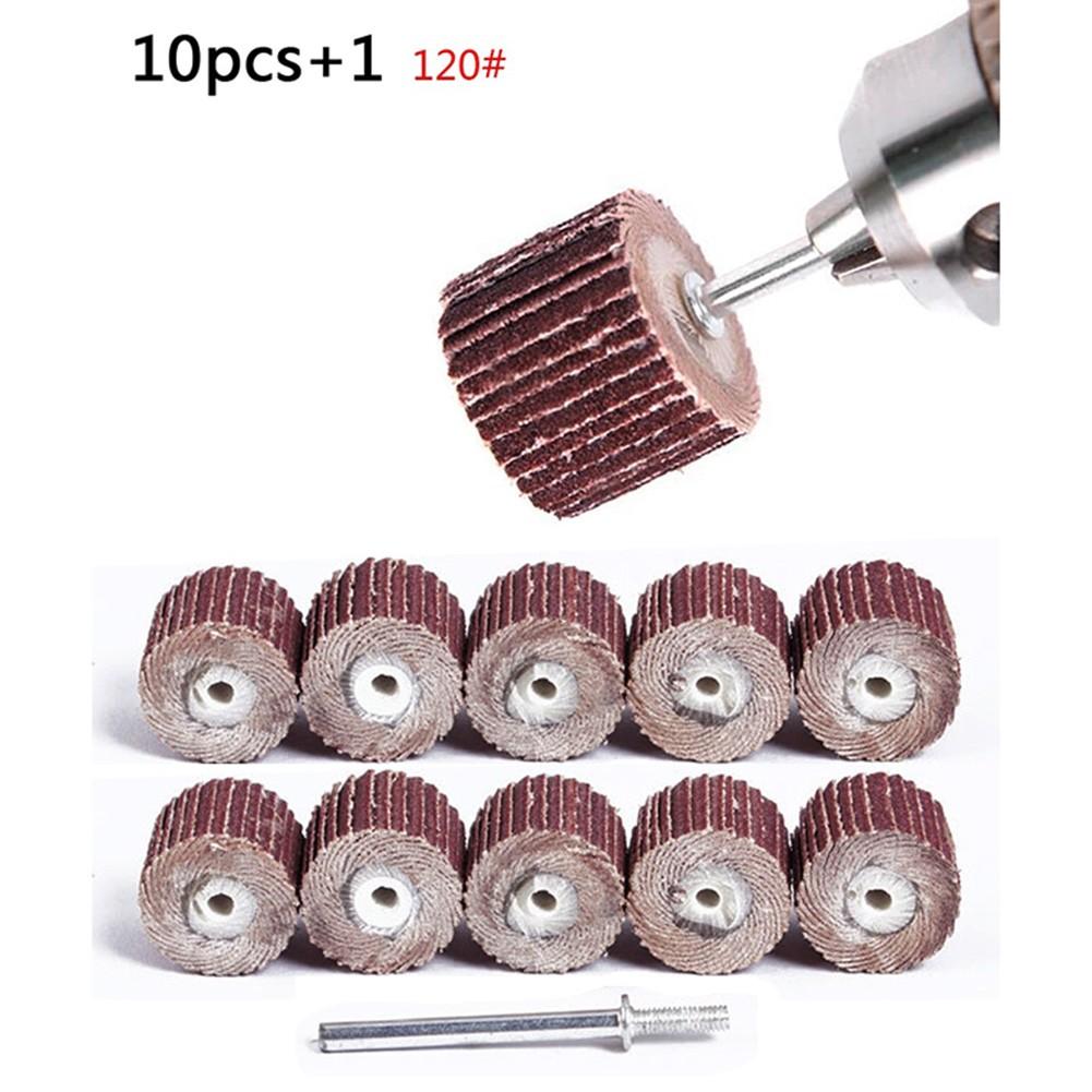 Grinding Flap Wheel Disc 10Pcs Replace Sandpaper Replacement Accessories