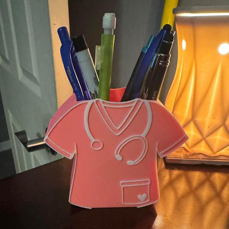 Portabolígrafos de Enfermera Diseño con Forma de Uniformes de Enfermera Organizador de Escritorio Regalo Perfecto Para Enfermeras Doctores Y Estudiantes de Medicina Regalos Para Enfermeras
