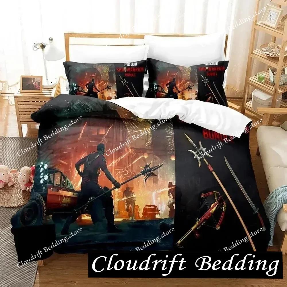 New DYING LIGHT 2 Bedding Set Single Twin Full Queen King Size Bed Set Adult Kid Bedroom Duvet cover Sets 3D Print Game Anime026