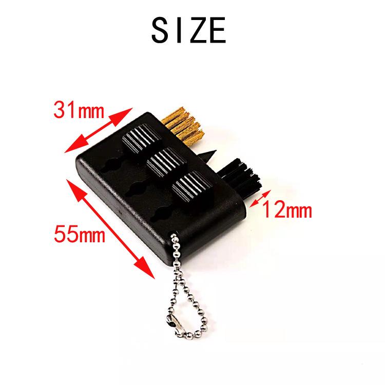 Golf Club Cleaning Brush with Double-Sided Short Handle