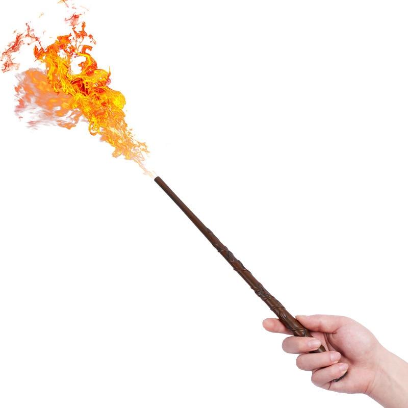 Dumbledore Magic Wand 38cm Fire-Spitting Wand Resin Construction Flame Effects Role Play Collector Item Ergonomic Design