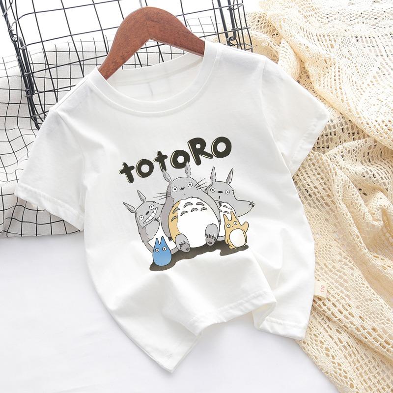 Totoro Cute T-shirts Unisex Fashion Short Sleeve Cartoon Anime Pattern Printed T-shirt Summer Clothes Comfortable Soft Tops Gift