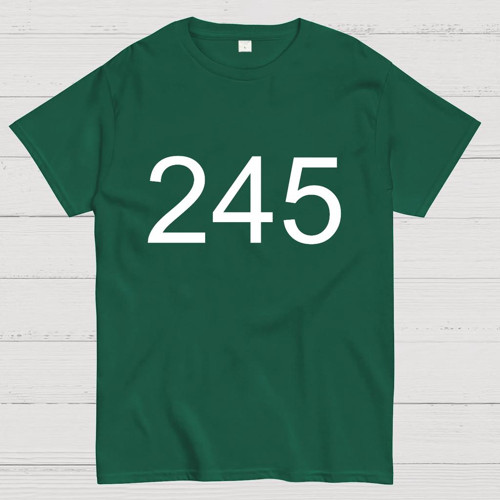 Number 245 Game Movie Cotton Summer Casual Cool Loose T-Shirt