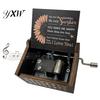 Desktop Musical Box Rotary Handle Wooden Music You Are My Sunshine Mini Mechanical Heavy Duty Decoration Girlfriend Boyfriend Wife Husband Birthday