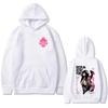 Anime Overlord Albedo "Discipline Before Power" Graphic Hoodie, Unisex Cartoon Manga Harajuku Sweatshirt, Men's Fashion Streetwear