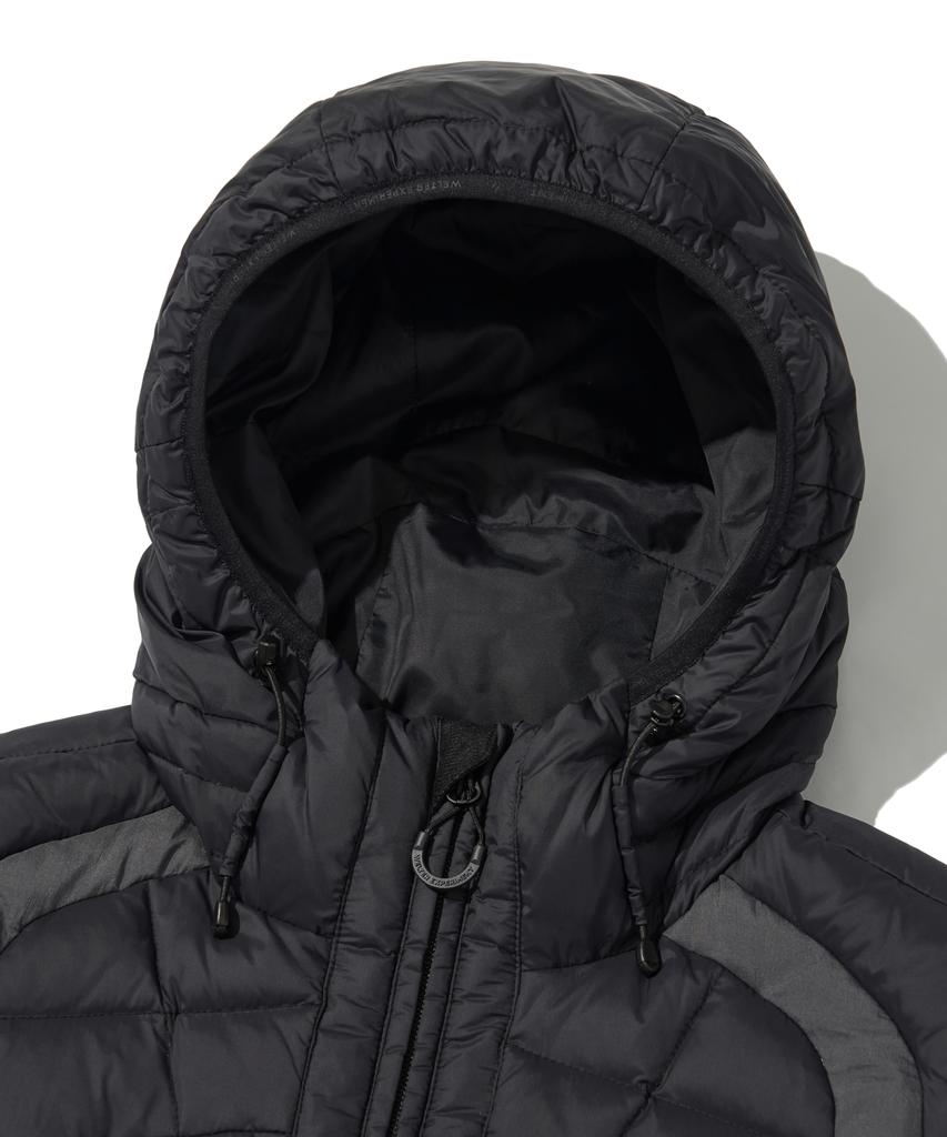 Welter Experiment Shield Down Hood Vest_Black_Wol047