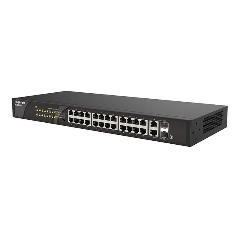 Ruijie RG-ES126S V2 24-Port Fast Ethernet Switch with Gigabit Combo Ports