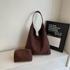 Autumn Winter Retro Large Capacity American Style Trendy Simple New Fashion Popular Solid Color Commuter Underarm Single Bags