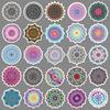 50 Mandala Doodle Retro Creative DIY Waterproof Stickers for Phone Cases and Luggage