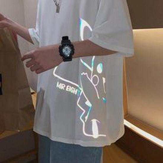 Men's Trendy Striped Short Sleeve Polo Shirt - Cool & Handsome Turn-Down Collar Casual Tee