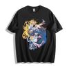 Anime Duo Action Unisex T-Shirt - Atemberaubendes Charakterdesign