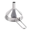 Stainless Steel Funnel for Cooking Oil Hangable Oil Filling Funnel Liquid Seasoning Dispensing Tool with Handle Kitchen Gadgets