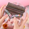 17-key Kalimba, Round Acrylic Rainbow Thumb Piano, with High-performance Protective Case (thumb Piano + EVA Piano Case + Scale Sticker + Tuning