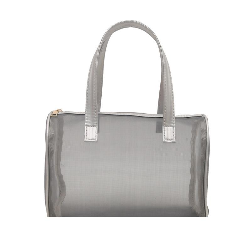 ins wind translucent PVC tote bag large capacity portable shoulder jelly bag cute souvenir gift bag