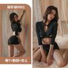 Sexy Uniform Seduction Secretary Hip Skirt Suit New Sexy Tight Women's Lingerie Cosplay Cross-leakage