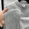 Men's High Gram Weight Solid Color Crew Neck Knit Sweater - New 2025 Casual Fashion