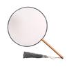 Chinese Style Blank Round Hand Fan Embroidery Dance Fan Wooden Silk Hand Fan  Home Decoration