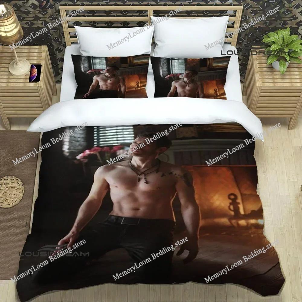 The Originals Klaus Mikaelson Bettwäsche-Sets Exquisites Zubehör-Set Bettbezug Bettdecke Bettwäsche-Set Luxuriöses Geburtstagsgeschenk EU Single 135*200cm/53x79in 3pcs