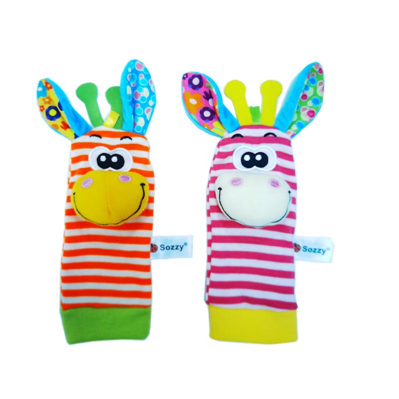 Sozzy Donkey Baby Rattle Socks & Crinkle Toy Set - Infant Educational Gift