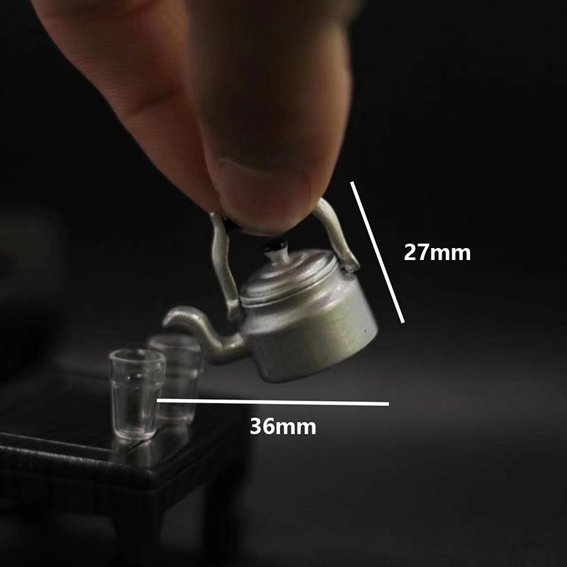 Miniatur, Puppenhauszubehör, Miniatur-Replik Mini-Küchenutensilien, Kessel, Spielzeug