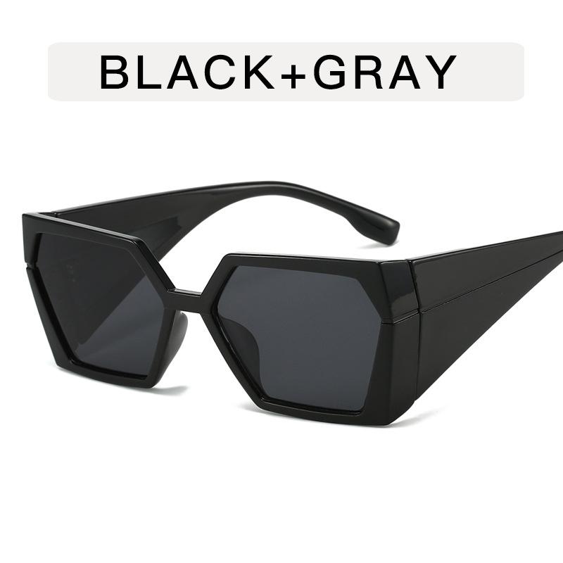 European American Stylish Sunglasses for Women Fashion Trendy Wide Leg Men's Sunglass Vintage Designer Women's Sun Glasses