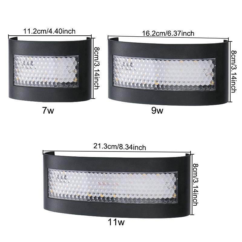 Applique LED da Esterno Giardino Portico Camera da Letto Soggiorno Scala Corridoio Illuminazione Interna Su e Giù Luci da Parete Decorative