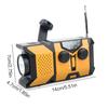 Emergency Hand Crank Solar Radio with LED Flashlight, AM/FM/NOAA Portable Weather Radio with 2000mAh Mobile Power Phone Charger