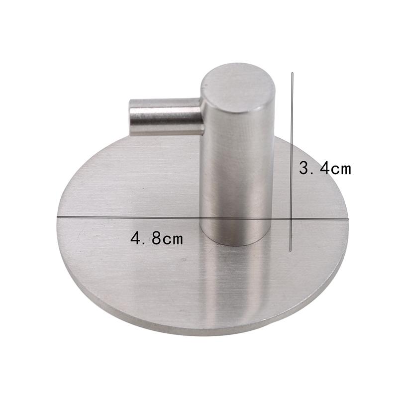 Strong Heavy Duty Adhesive Hooks Stainless Steel Hook Clothes Key Bedroom Bathroom Hanger