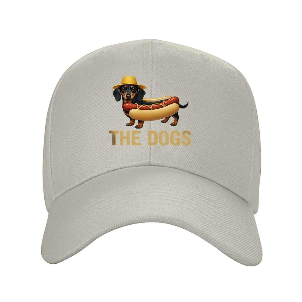 Dachshund Hot Dog Costume Baseball Cap Quirky Dog Lover Casual Adjustable Hat