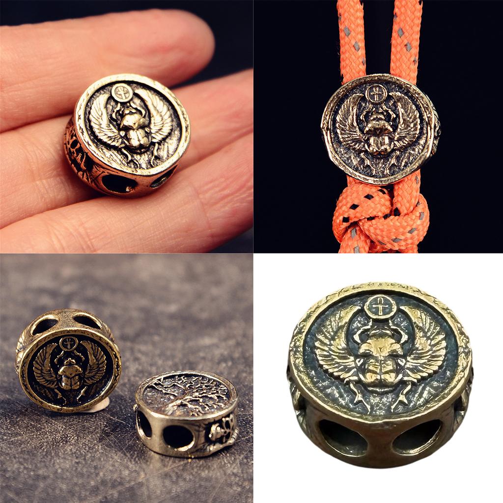Unique Beetle Metal Beads Pendant for Paracord and DIY Enthusiasts Jewelry Making Paracord Bead