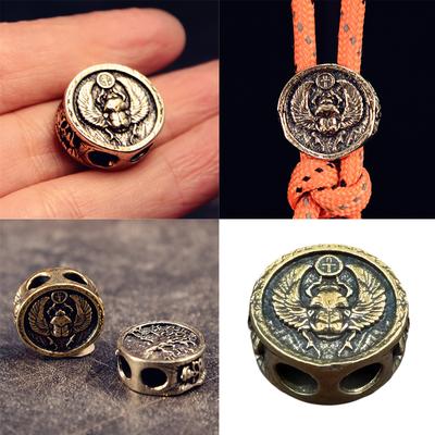 Unique Beetle Metal Beads Pendant for Paracord and DIY Enthusiasts Jewelry Making Paracord Bead