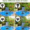 3.5W Solar Water Fountain Pump, Solar Fountain with Glass Solar Panel and Nozzle for Garden Fish Tanks Outdoor Swimming Pools