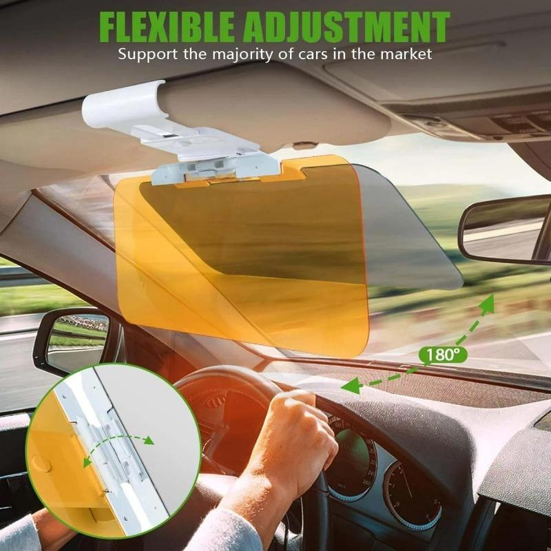 Visiera Parasole Auto Polarizzata Antiriflesso Estensore Visiera Parasole Antiriflesso Protezione UV Parasole Occhiali da Guida Visione Notturna HD Parasole