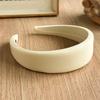 Embossed Diagonal Texture Headband Sweet Macaron Color Hair Hoop Wide Thick Spongy Hairband For Elegant Women Daily Styling