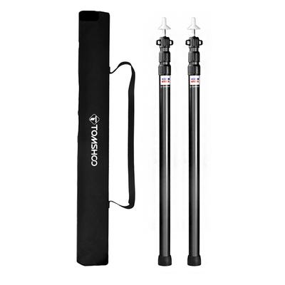 TOMSHOO Tarp Poles/Tent Poles/Tent Poles Replacement/Telescoping Tarp Poles/Aluminum Adjustable