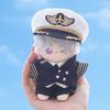 niannyyhouse Plush Doll Clothes 10cm-15cm Buflight Uniform Set (5 pieces) - Doll Dress-Up