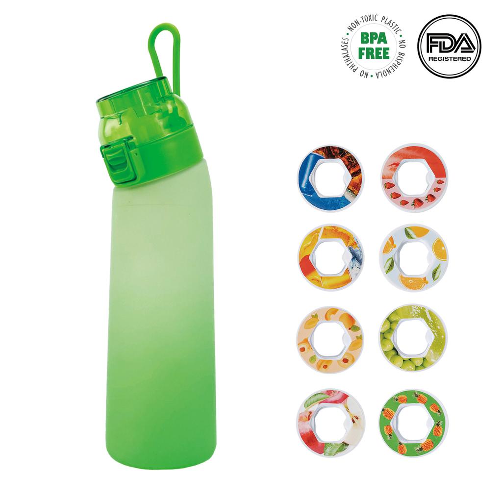 Sports Air Water Bottle BPA Free 700ml with 7 Flavor Pods %0 Sugar Water Cup