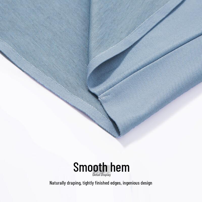 Hodo Herre Luksus Cashmere & Silke Blanding Langærmet Skjorte