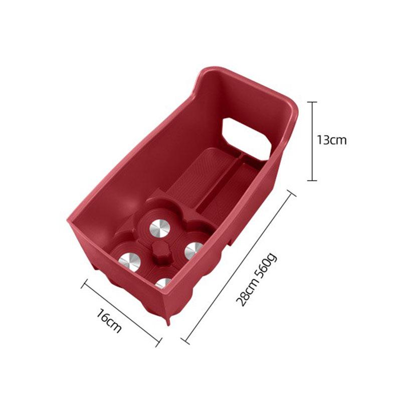 For Zeekr 8X 2026 2027 Car Refrigerator Silicone Pad Fixed Grid Cup Holder Storage Protective Pad Auto Interior Accessories
