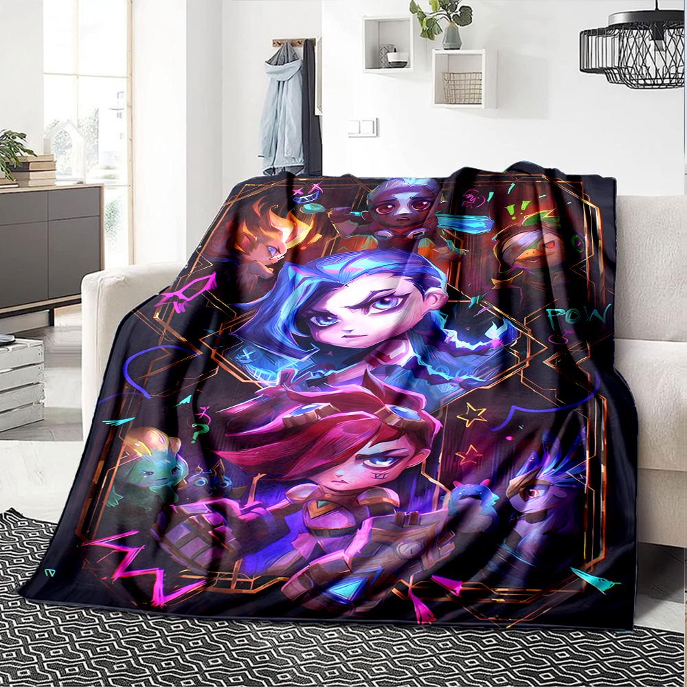 1pc Blanket - League of Legends Print Design,Lightweight Blanket for Sofa,Bed- Soft &Warm,Gift for All Seasons