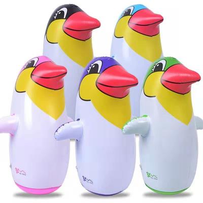 Pinguino Cartone Animato Sacco di Sabbia Bambini Festa Compleanni Regalo 36/45cm Giocattoli Gonfiabili per Bambini Sport Casa Pugilato Giocattolo da Boxe