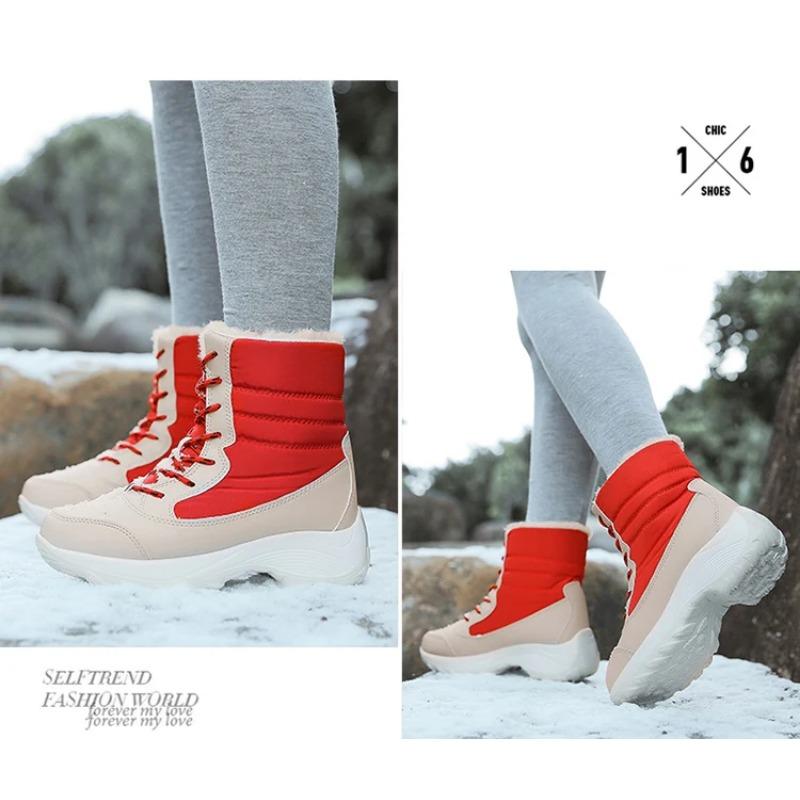 Snow Boots Women New Ladies Shoes Platform Shoes Woman Flat Keep Warm Boots Ladies Casual Plush Botas Mujer Winter Shoes Women