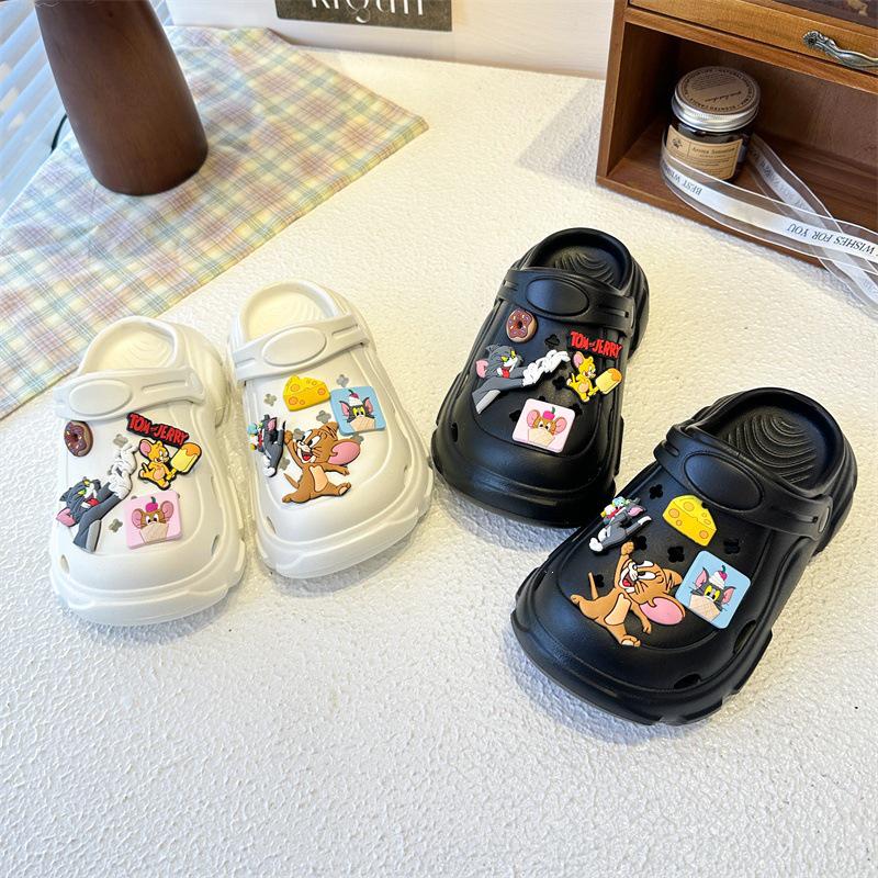 Thick-Soled Cartoon Closed-Toe Beach Sandals - Unisex Children's Summer Shoes 2026