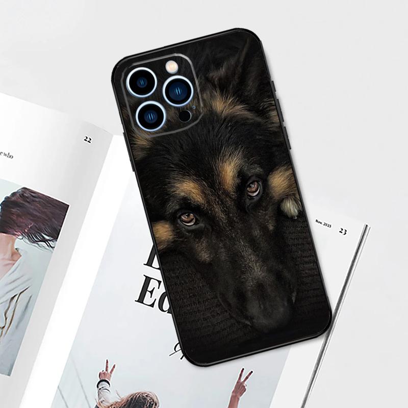 

Чехол для телефона с немецкой овчаркой для iPhone 11 12 13 14 15 Pro Max Plus 12 13 Mini 7 8 SE X XR XS MAX чехол в виде ракушки iPhone 15